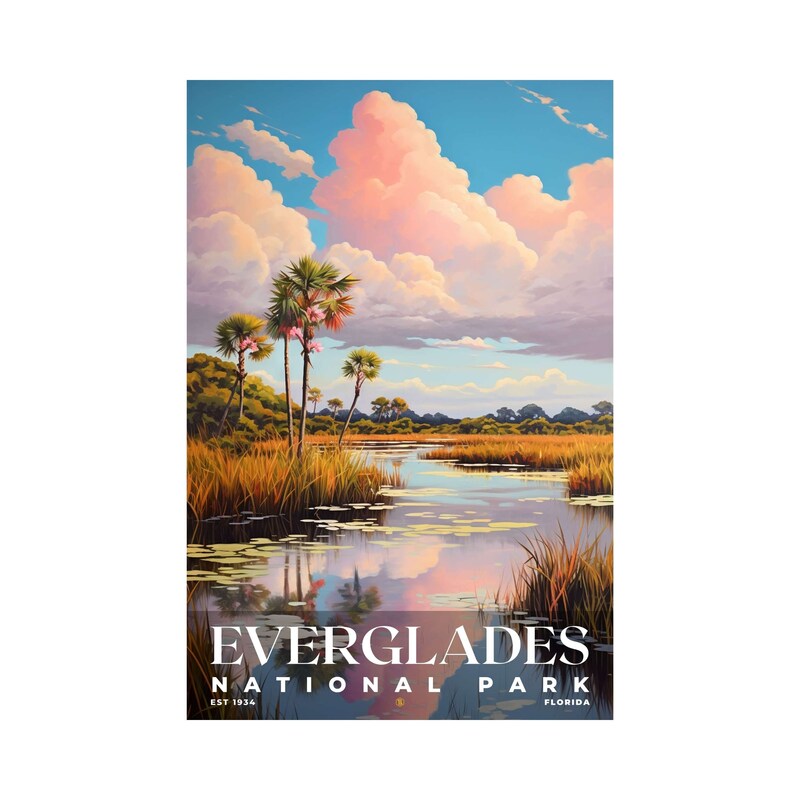 Everglades National Park Poster, Travel Art, Office Poster, Home Decor | S6